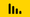 Yellow sign with black bars getting smaller